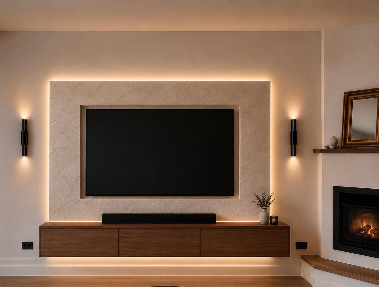 Après : Mur avec Meuble TV